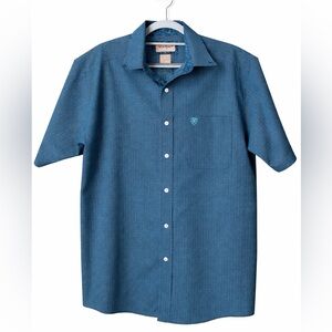 Ariat Men’s Short Sleeve Button-Up Shirt | Size L